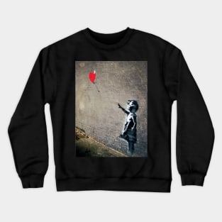 Banksy's Girl with a Red Balloon II Crewneck Sweatshirt